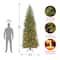 10 ft. Pre-Lit Dunhill® Fir Slim Artificial Christmas Tree, Clear Lights